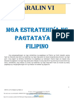 Aralin VI Mga Estatrihiya NG Pagtataya Sa Filipino