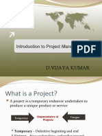 D.Vijaya Kumar: Introduction To Project Management