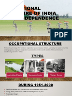 Occupational Structure of India After Independence