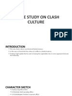 A Case Study On Clash Culture