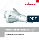 HAINBUCH Segmented Mandrel T213 Installation Manual