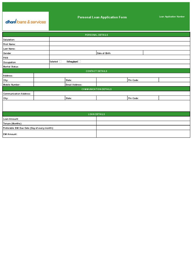 Personal Loan Application Guide | PDF | Loans | Interest