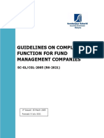 Guidelines On Compliance Function For Fund Management Companies