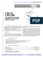 CBLM CBLMR: Microprocessor Battery Charge Indicators