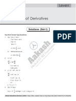 Application of Derivatives: Level-I