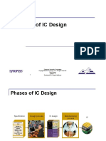 Phases of IC Design: Synopsys University Courseware Chip Design Lecture - 3 Developed By: Vazgen Melikyan