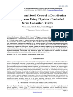 Voltage Sag and Swell Control in Distribution Power Systems Using Thyristor Controlled Series Capacitor (TCSC)