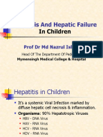 Hepatitis and Hepatic Failure: in Children