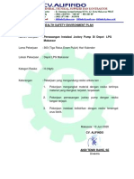 HSE Plan Pemasangan Jockey Pump