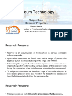 Petroleum Technology: Four Reservoir Properties