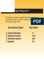 Paper Folding Unit-C1: Service Manual Chapter Page Number 1-7 2-137 3-66