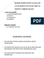 Embedded Based Substation Leakage Current Management On Electrical Equipment Through Iot Team Members