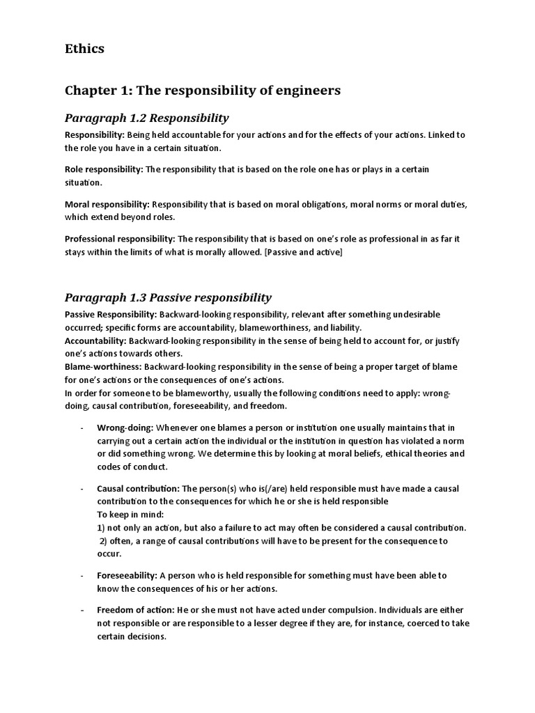 Engineer Responsibilities and Ethics | PDF | Value (Ethics ...