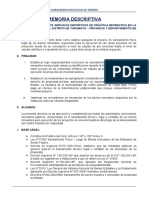 Memoria Descrip. de Saneamiento Fisico Legal Campo Deportivo Chunapampa