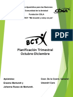 Planificación BCT. Octubre-Diciembre Correccion