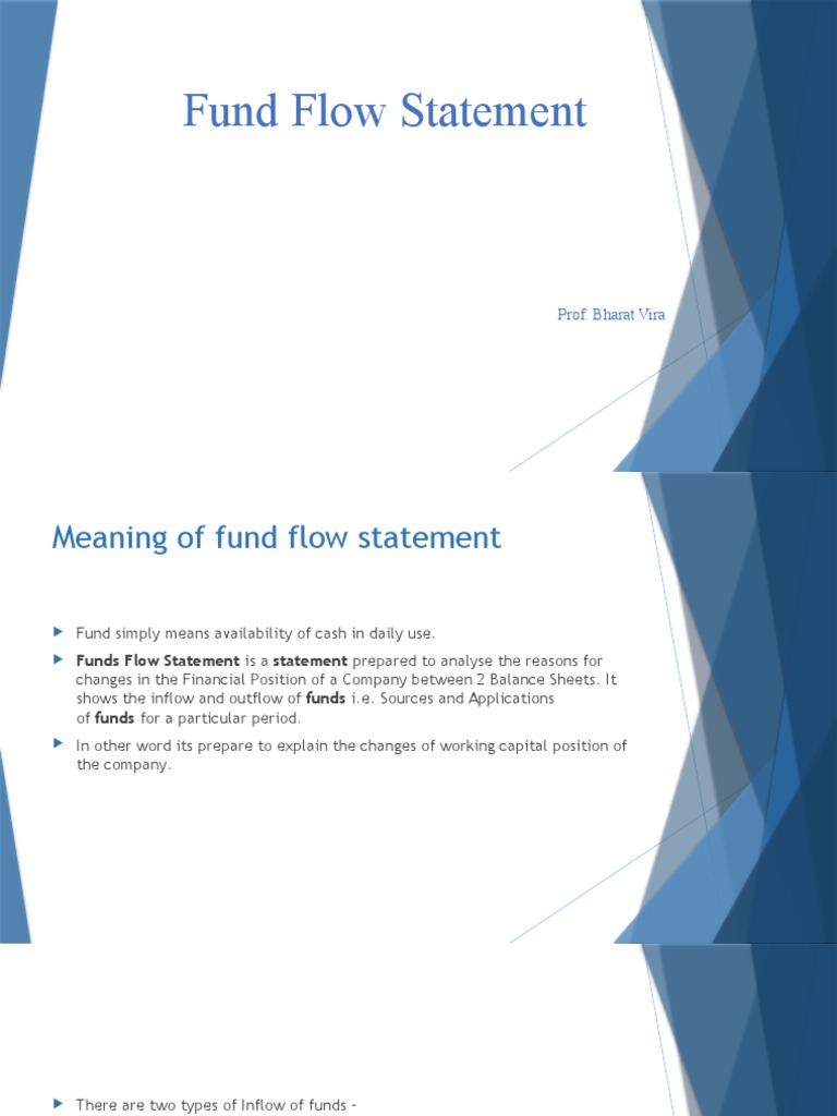 Understanding Fund Flow Statement | PDF