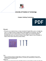 BGMEA University of Fashion & Technology: Chapter: Knitting Terminology