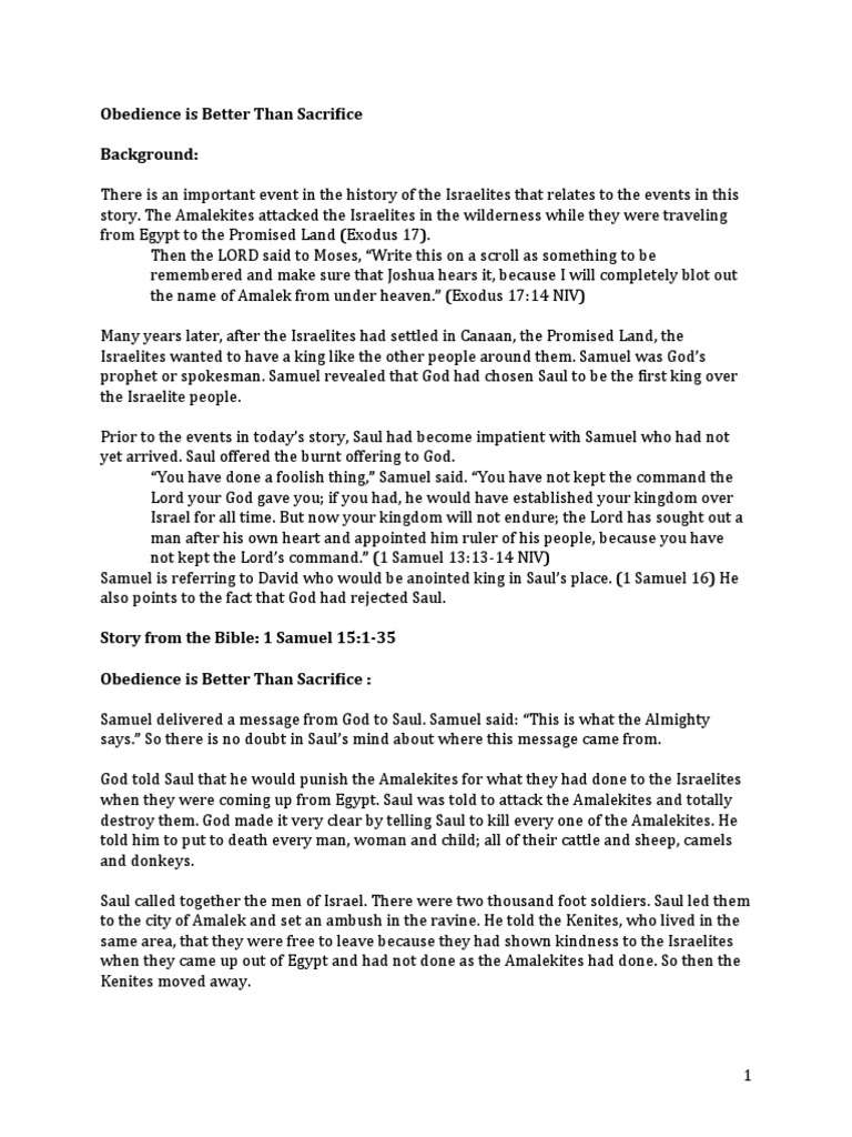 SAMUEL A LIFE OF OBEDIENCE AND FAITH IN GOD S PLAN intelligence overview