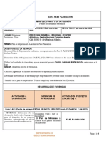 Plan de Mejorariento Plantilla Tecnica Acta