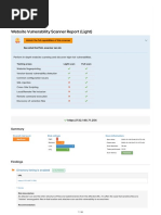 Website Vulnerability Scanner Report (Light)