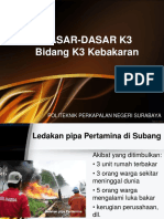 DASAR-DASAR K3 Bidang K3 Kebakaran