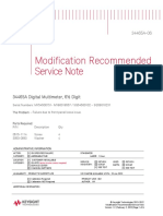 Modification Recommended Service Note: Supersedes: None
