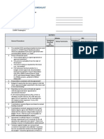 Project Financial Reporting Checklist