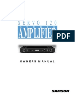 Samson Servo 120 - Power Amplifier Manual