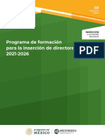 Programa de Formación para Inserción Directores 2021-2026 Mejoredu