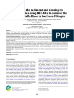 Computing The Sediment and Ensuing Its Erosive Activities Using HEC-RAS To Surmise The Ooding in Kulfo River in Southern Ethiopia