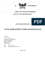 Civil Infrastructure Lecture Notes 2022
