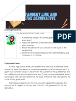 Tangent Line and The Derivatives