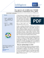 Situação epidemiológica COVID-19 Hospital Regional Chapadinha 2022