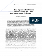 Parent-Child Agreement in Clinical Assessment of Anxiety and Other Psychopathology: A Review