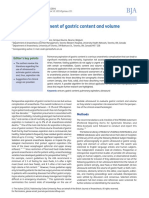 Ultrasound Assessment of Gastric Content and Volume: Review Articles