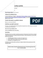 Newcastle University E-Prints: Date Deposited: Version of File: Peer Review Status: Citation For Published Item