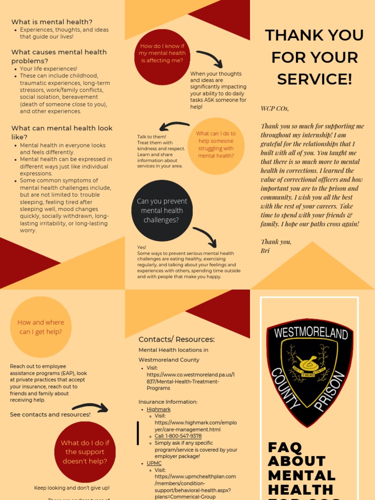Faq Co Pamphlet PDF Mental Health Mental Disorder