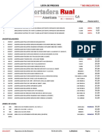 Lista de Precio Actualizada Rual 11042022