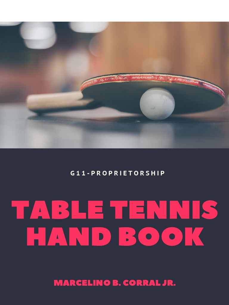 q4 Pt1 Digital Sports Handbook PDF Table Tennis Competitive Games