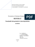 Economia Și Gestiunea Intreprinderii TEMA 2