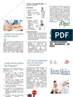 Triptico Receta Médica