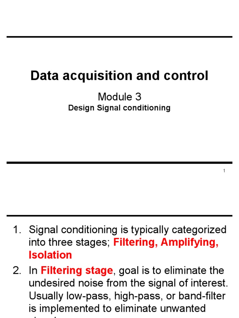 EEET434 Module03Design Signal Conditioning PDF Amplifier