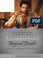 Shakespeare Beyond Doubt. Evidence, Argument, Controversy - Paul Edmondson, Stanley Wells