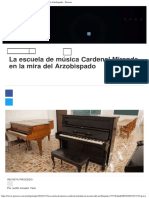 La Escuela de Música Cardenal Miranda, en La Mira Del Arzobispado - Proceso