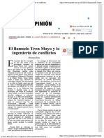 La Jornada - El Llamado Tren Maya y La Ingeniería de Conflictos