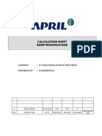 Calculation Sheet Ramp Modification: Company: PT Riau Andalan Pulp and Paper Prepared By: Engineering