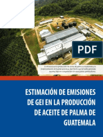 Estimacion de Emisiones de GEI en La Produccion de Aceite de Palma de Guatemala