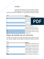 Comandos con Teclado en Excel