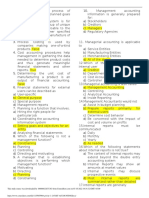 Management accounting information for internal decision making