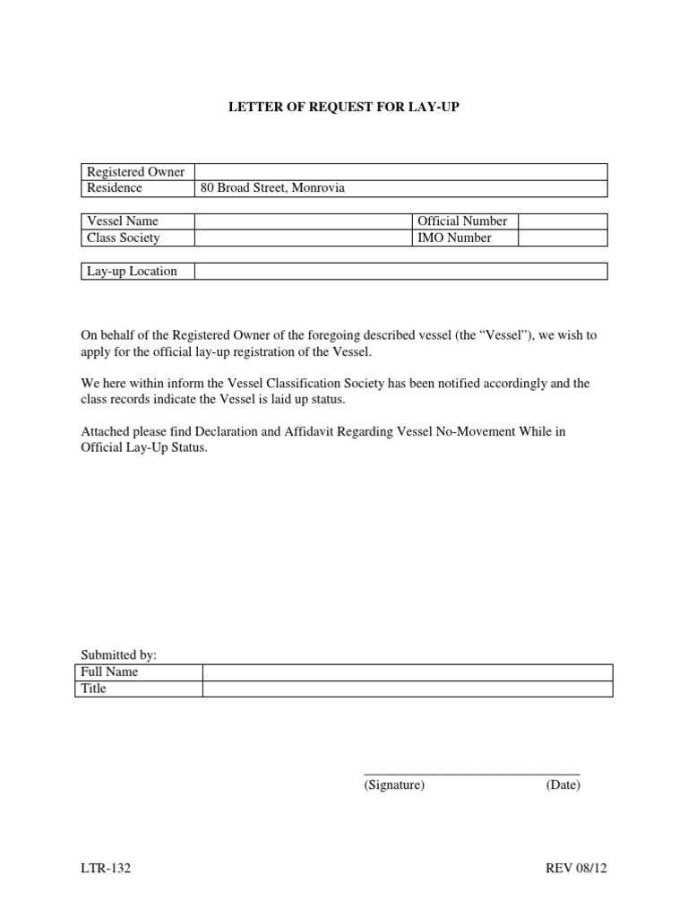 Annex8 LetterforRequestforLayUp | PDF | Law